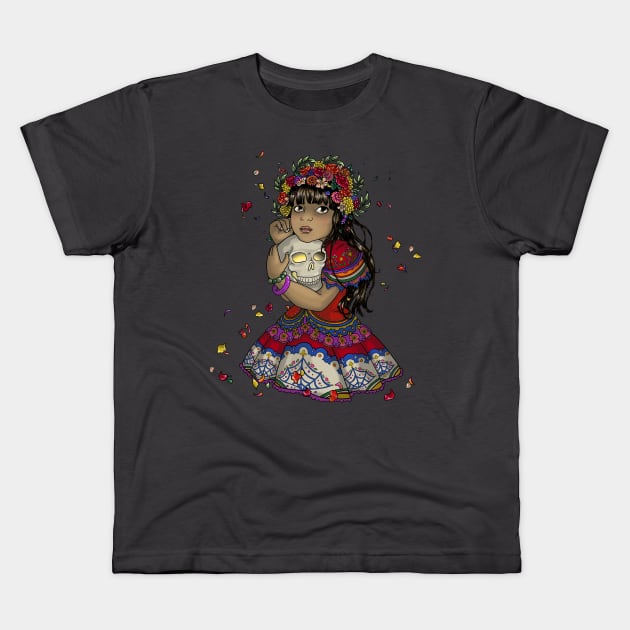 Amigo Muerte Kids T-Shirt by Thedustyphoenix